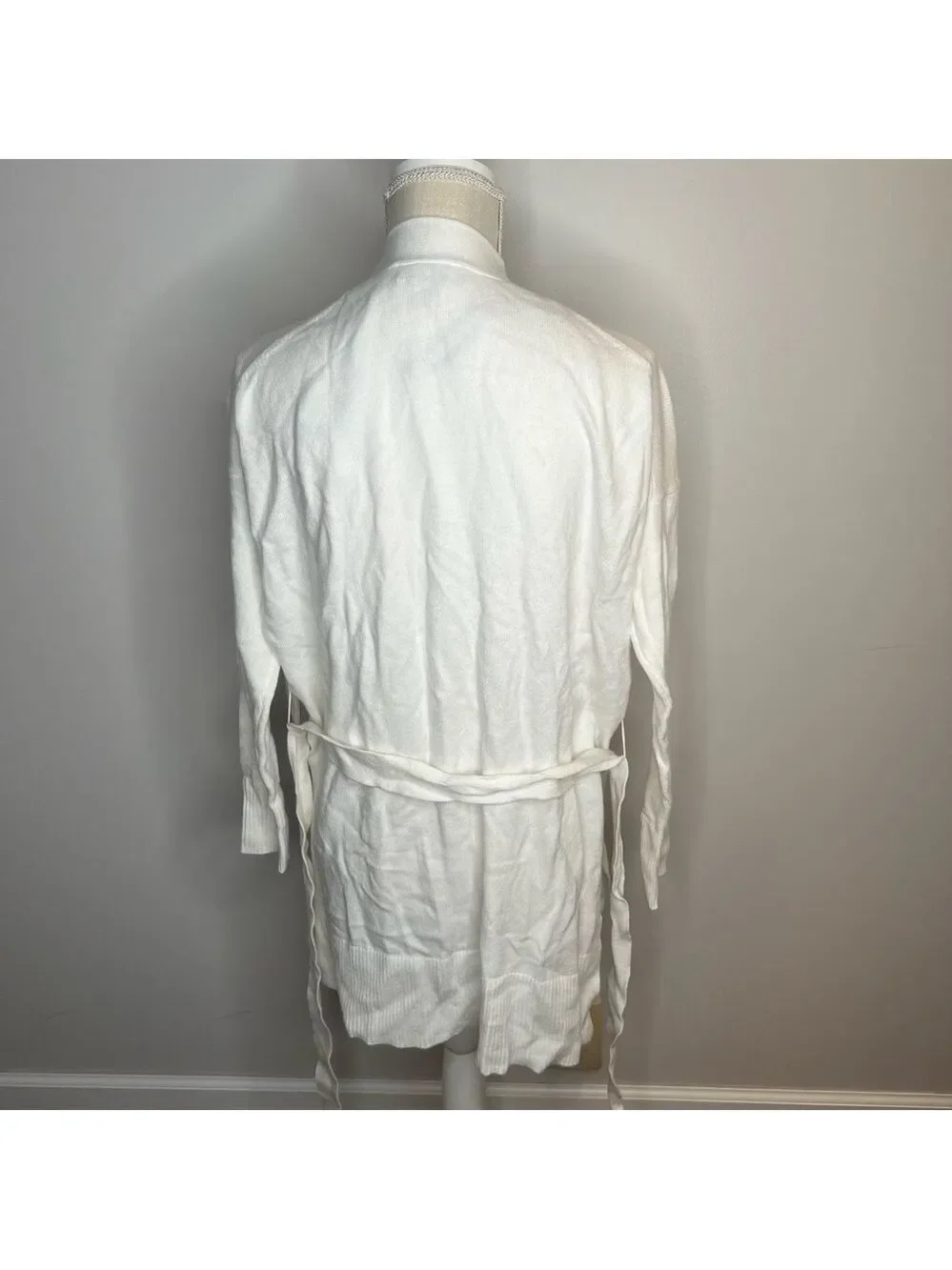 LAUNDRY by SHELLI SEGAL NEW Women's Mid Thigh Open Tie Cardigan Size XS
